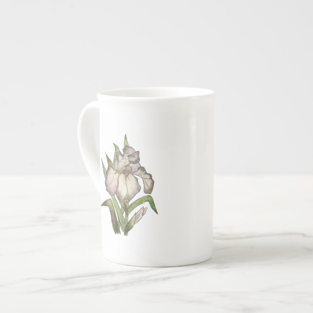 Iris Bone China Tasse (Vorderseite Links)