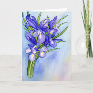 "Iris Bouquet" Malkarte Karte