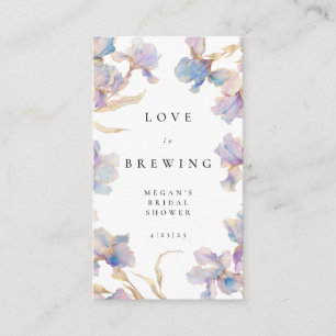 Iris Brautparty Tea Begleitkarte