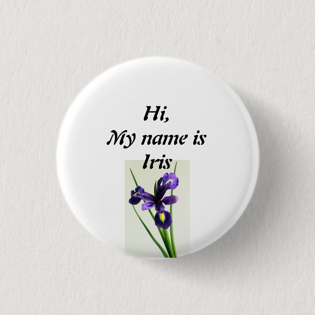 Iris Button (Vorderseite)