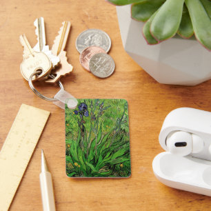 Iris by Vincent van Gogh, Vintage Garden Fine Art Schlüsselanhänger