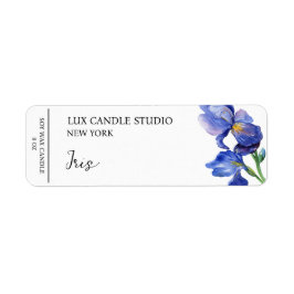Iris Candle Label
