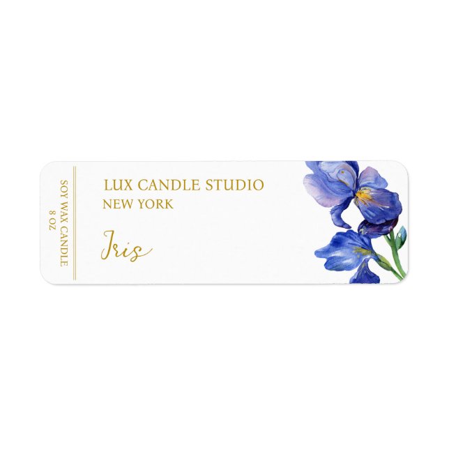 Iris Candle Label (Vorne)