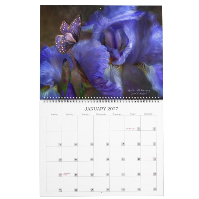 Iris Collection 1 Art Calendar 2013 Kalender (Jan 2027)