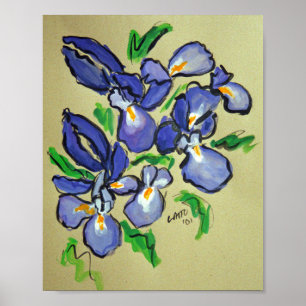 Iris Dance Abstrakt Painting Art Poster Print