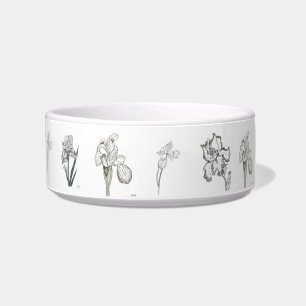 Iris Drawings Pet Bowl Napf