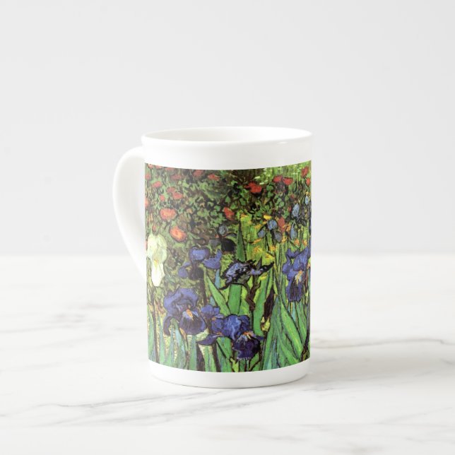 Iris durch feine Kunst-China-Tasse Van Gogh Prozellantasse (Vorderseite Links)