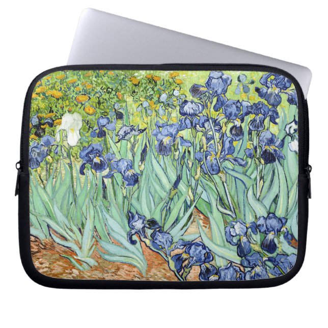 Iris durch Van Gogh Laptopschutzhülle (Vorderseite)