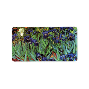 Iris durch Vincent van Gogh Adressaufkleber
