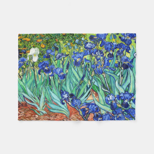 Iris durch Vincent van Gogh Fleecedecke (Vorderseite (Horizontal))