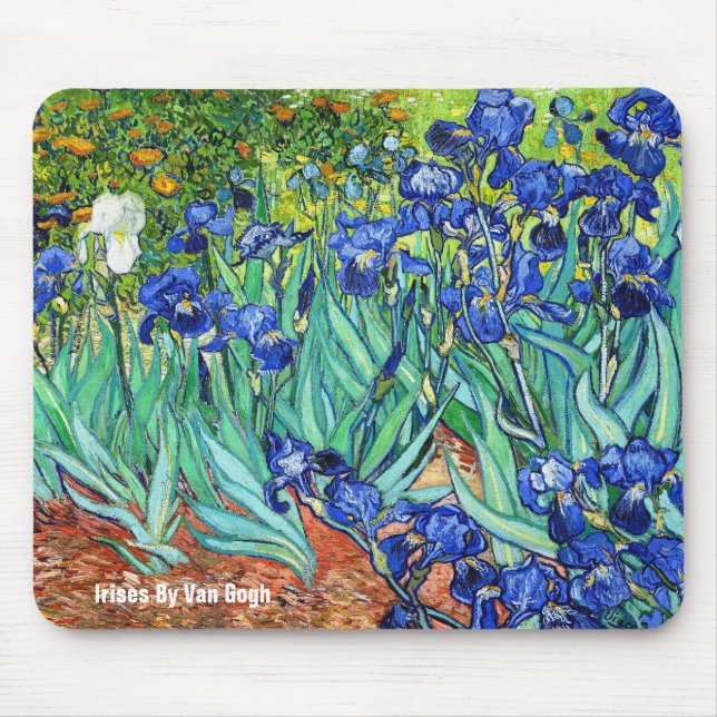 Iris durch Vincent van Gogh Mousepad (Vorne)
