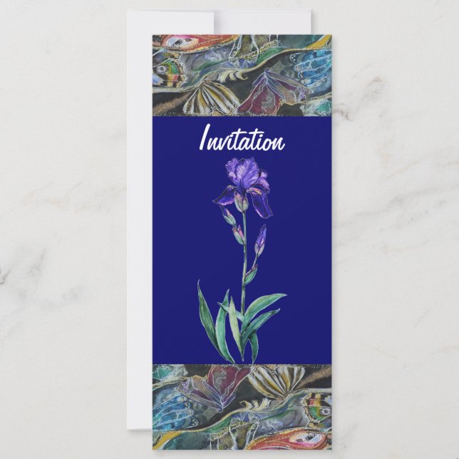 Iris-Einladung Einladung (Vorderseite)