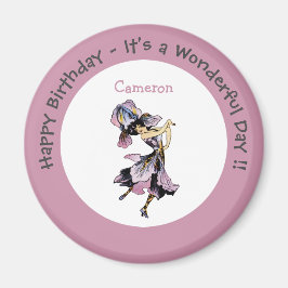 Iris - Fleur-de-Lis Whimsical Blume Party Supply Magnet