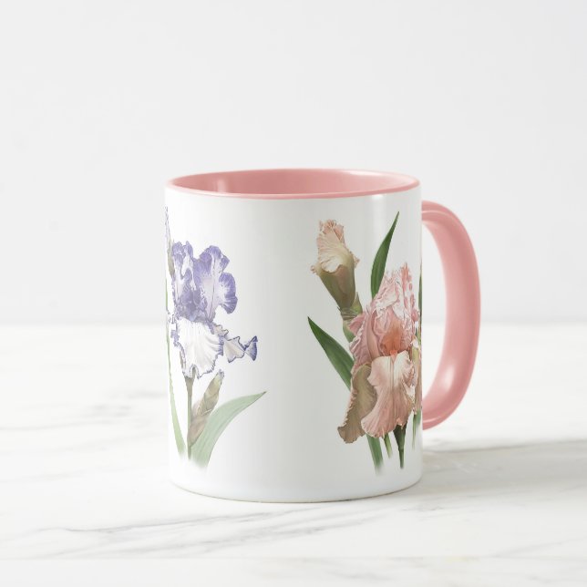 Iris Flower Garden Tasse (VorderseiteRechts)