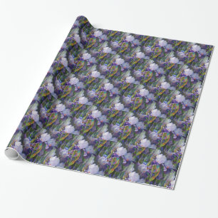Iris Flower Garden Wrapping Paper Geschenkpapier