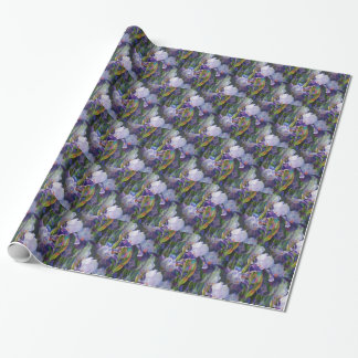 Iris Flower Garden Wrapping Paper Geschenkpapier