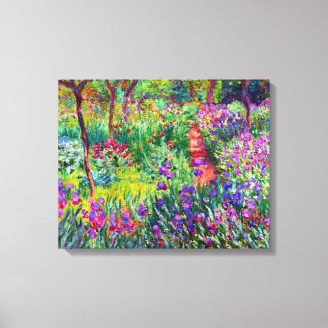 Iris Garden bei Giverny Leinwanddruck (Vorderseite)