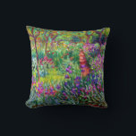 Iris Garden - Giverne Monet Falknerei - Falconeria Kissen<br><div class="desc">Der Iris Garden bei Giverny wurde 1900 von Claude Monet,  einem französischen Maler des Impressionismus,  gemalt und zeigt seine landschaftliche Zuhause- und Irisgartenlandschaft.</div>