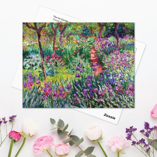 Iris Garden Giverny Claude Monet Postcard Postkarte (Von Creator hochgeladen)