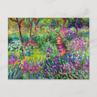 Iris Garden Impressionismus Bridal Postcard Einladungspostkarte