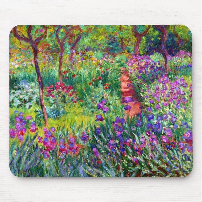 Iris Garden in Giverny Mousepad (Vorne)