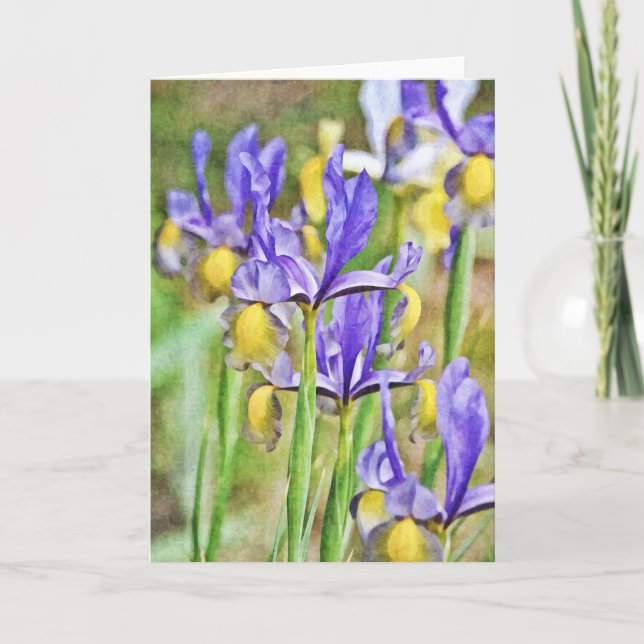 Iris Garden Note Card Karte (Vorderseite)