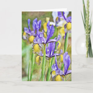 Iris Garden Note Card Karte