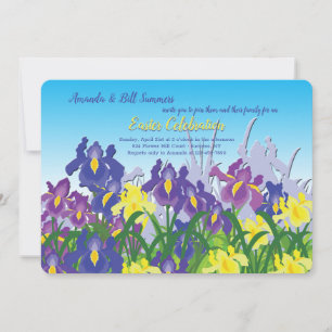 Iris-Garten-Blumen-Einladung Einladung
