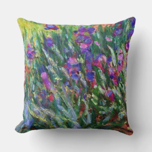 Iris-Garten-Impressionismus Monet schöne Kunst Kissen