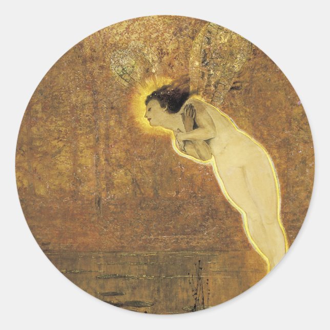 Iris, Geist des Regenbogens Runder Aufkleber (Vorderseite)