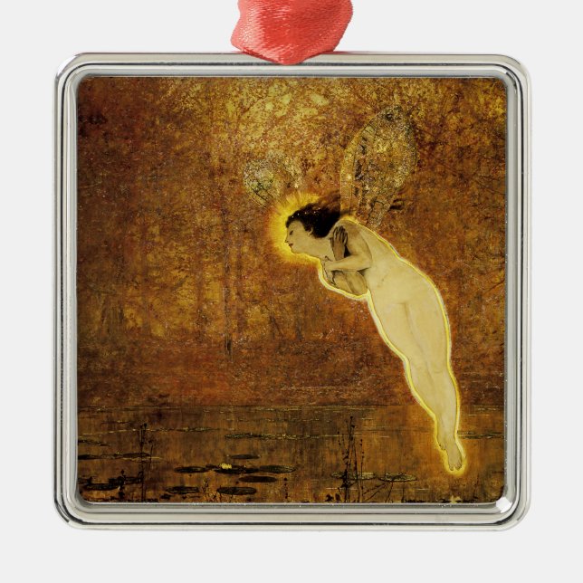 Iris, Geist des Regenbogens Silbernes Ornament (Vorne)