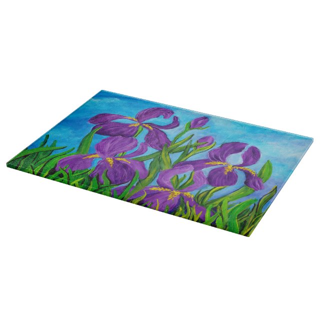 Iris-Glasschneidplatte Schneidebrett (Ecke)