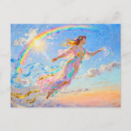Iris Goddess of the Rainbow from Greek Mythology Postkarte