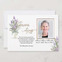 Iris - Gold Beileid Danke für Ihr Personalisiertes