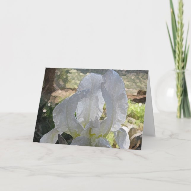 Iris Greeting Card Karte (Vorderseite)