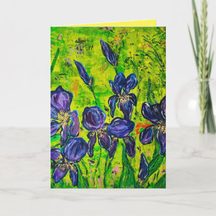 Iris Greeting Card Karte