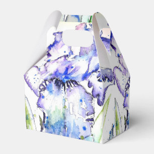 Iris-Hochzeitstorte Geschenkbox Violette Blaue Blu Geschenkschachtel