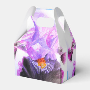 Iris-Hochzeitstorte Geschenkbox Violette Fliederbl Geschenkschachtel