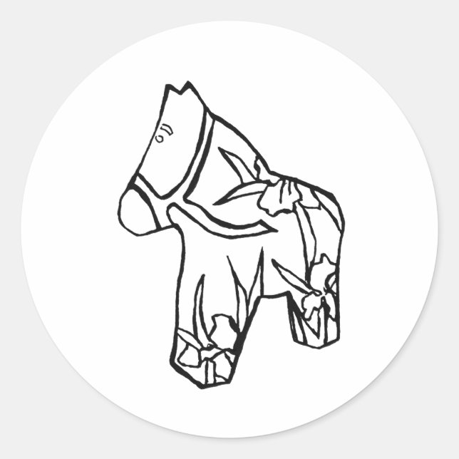 Iris Horse # 2 Aufkleber (Vorderseite)