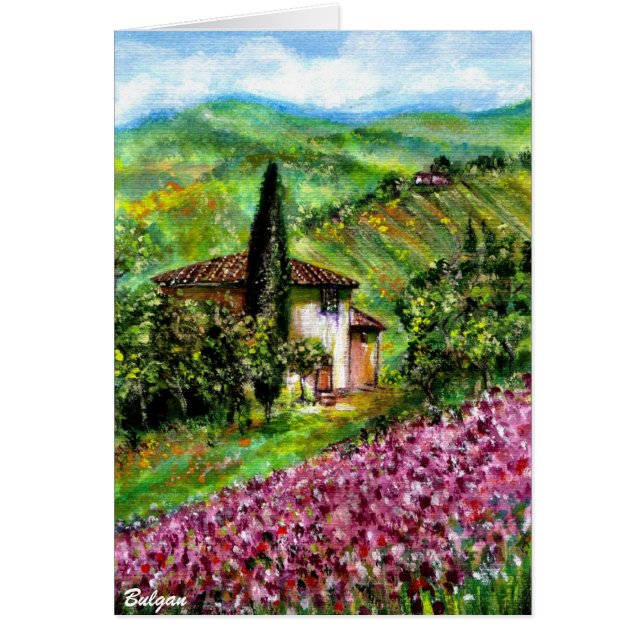 IRIS IN DER TUSKANISCHEN LANDSCHAFT (Vorne)