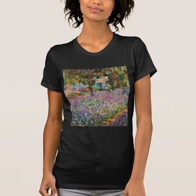 Iris in Monets Garten T-Shirt (Vorderseite)