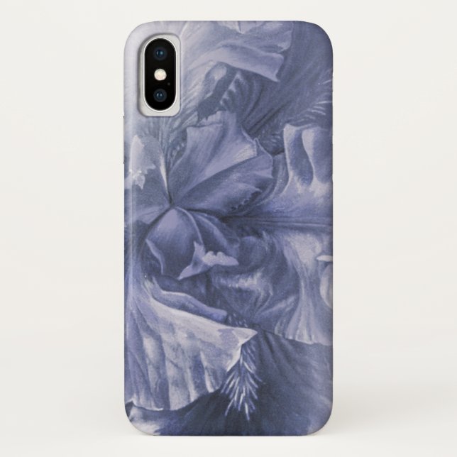 Iris inner beauty silver Art iPhone Case (Rückseite)