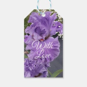 Iris Iris Lila Blume Floral Lavender Geschenkanhänger