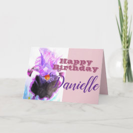 Iris Irises Flower Happy Birthday Womans Name Card Karte
