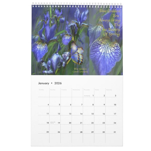 Iris - Kalender der Sammlungs-2 für 2010 (Jan 2026)