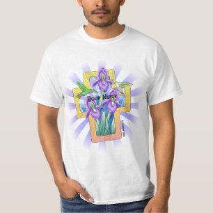 Iris Kreuz christliches T-Shirt