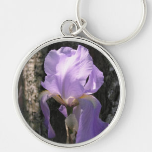 Iris-lila Schlüsselanhänger