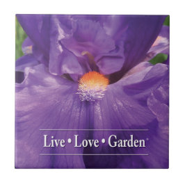Iris Live Liebe Garden 4,25" Keramik Foto Tile Fliese
