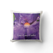 Iris-LiveLiebe-Gartenthrow-Kissen 16"