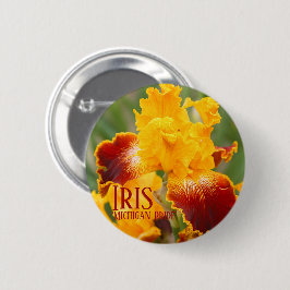 Iris "Michigan Pride" [Round Tin Abzeichen] Button